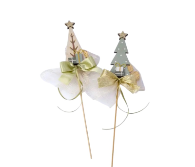 decoración navidad con 2 bombones como detalle de navidad 2025